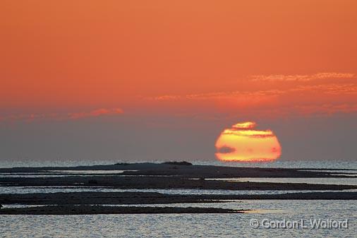 Oyster Shell Reefs In Sunrise_38650.jpg - Photographed along the Gulf coast near Rockport, Texas, USA.